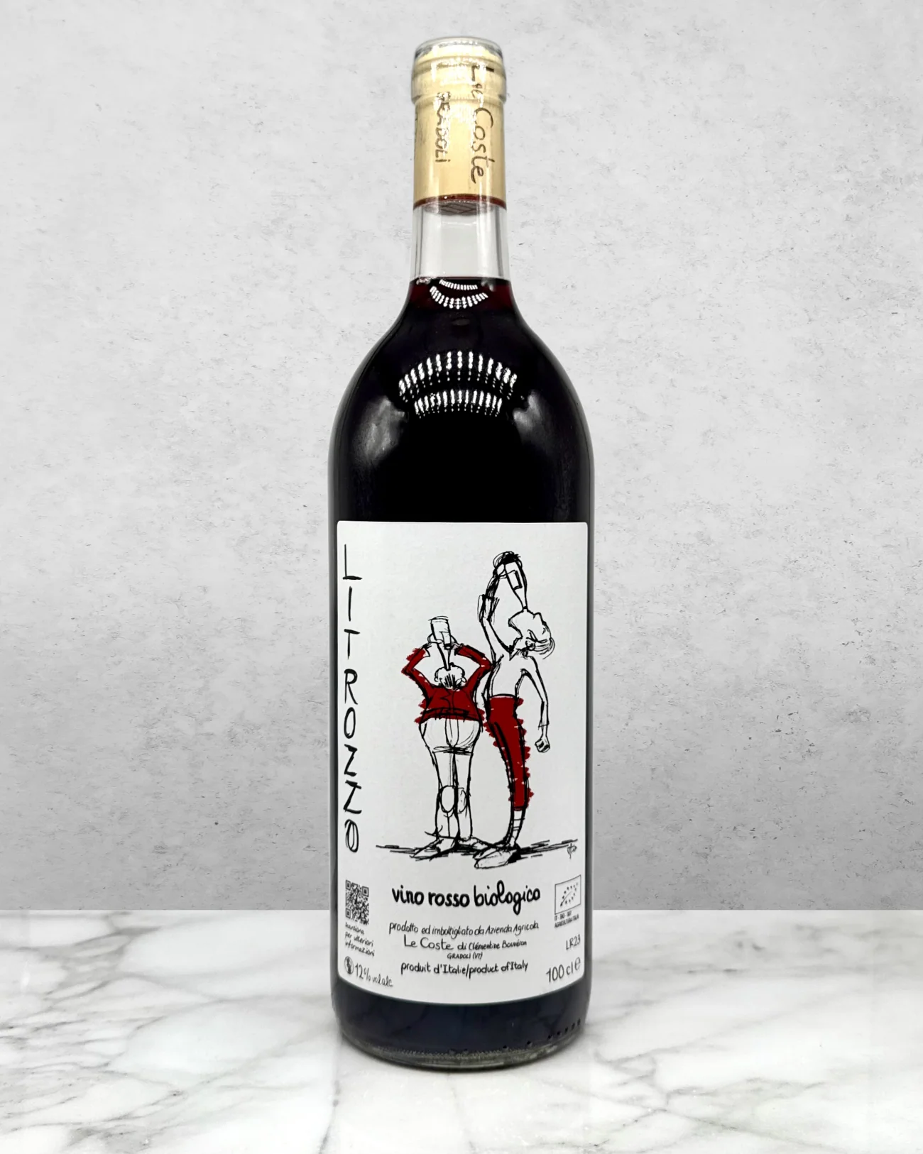 Le Coste "Litrozzo" Vino Rosso Biologico, Lazio, Italy 2023 1L