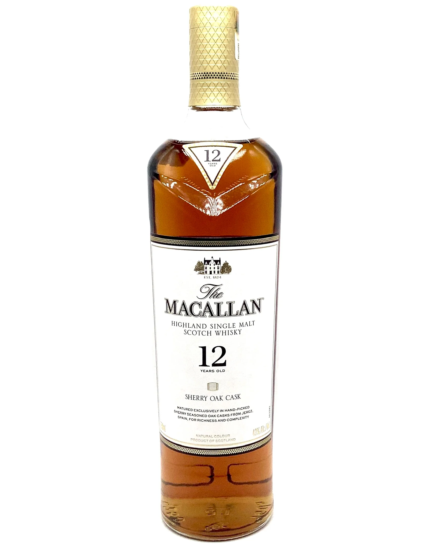 The Macallan 12 Year Sherry Oak Cask Highland Single Malt Scotch Whisky