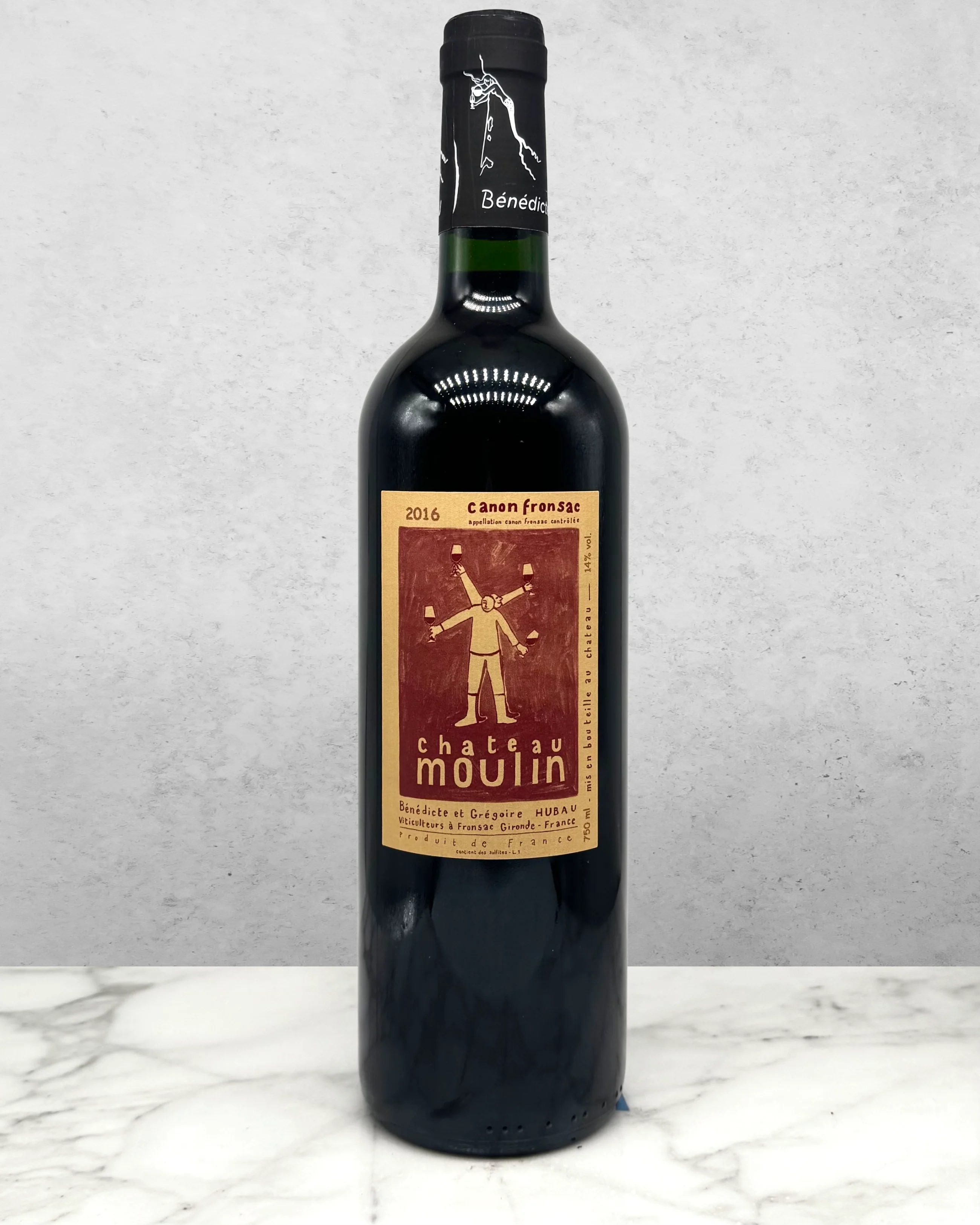 Château Moulin, Merlot, Canon Fronsac, Bordeaux, France 2016