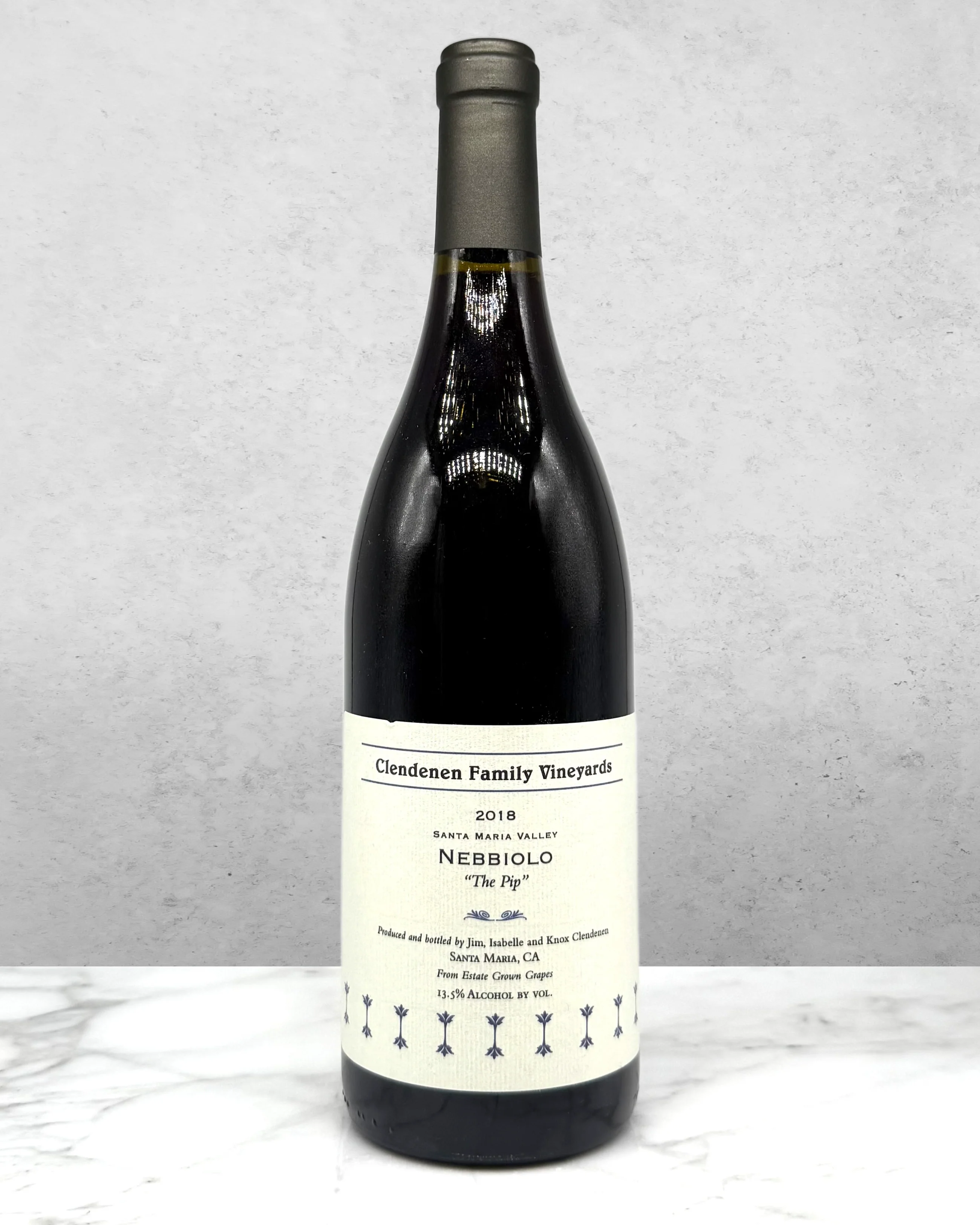 Clendenen Family Vineyards, Nebbiolo "The Pip" Santa Maria Valley, California 2018