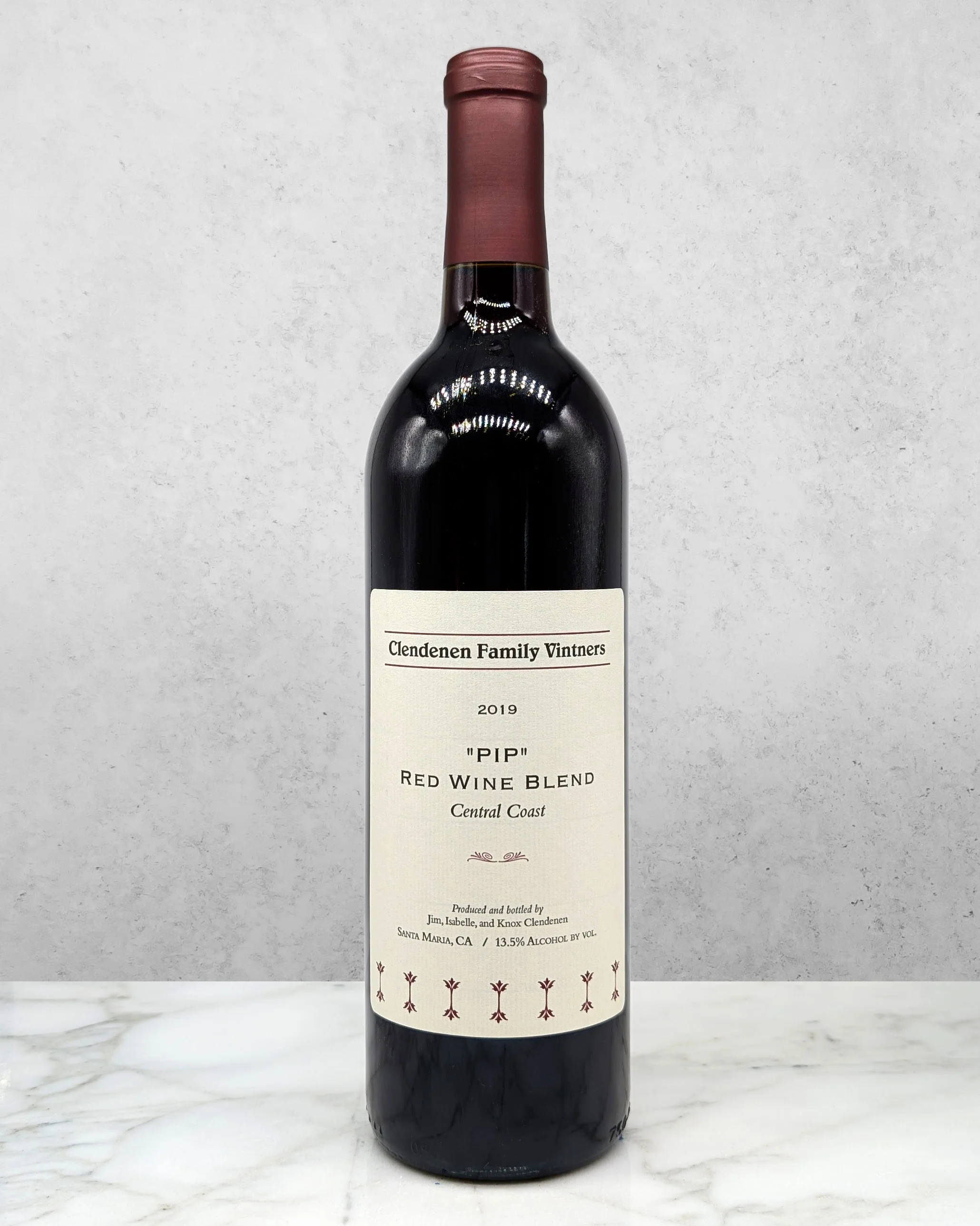 Clendenen Family Vintners, Red Wine Blend "PIP" Central Coast, California 2019