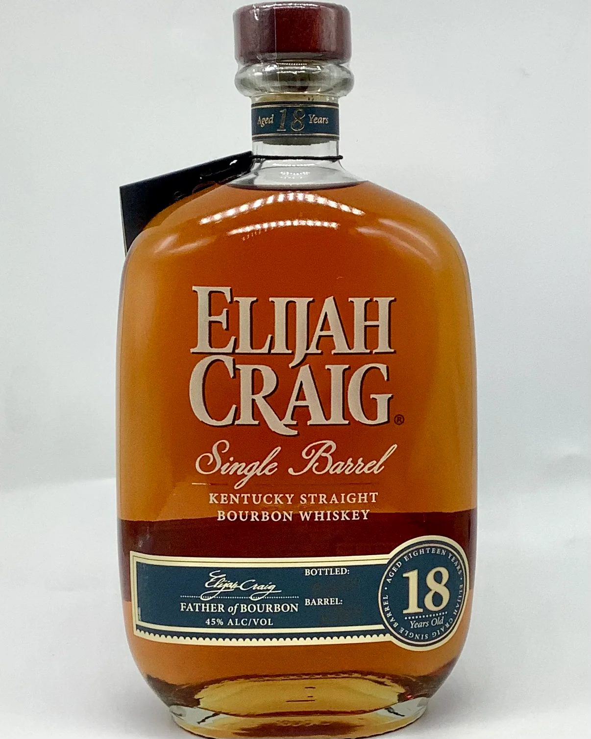 Elijah Craig 18 Year Single Barrel Kentucky Straight Bourbon Whiskey