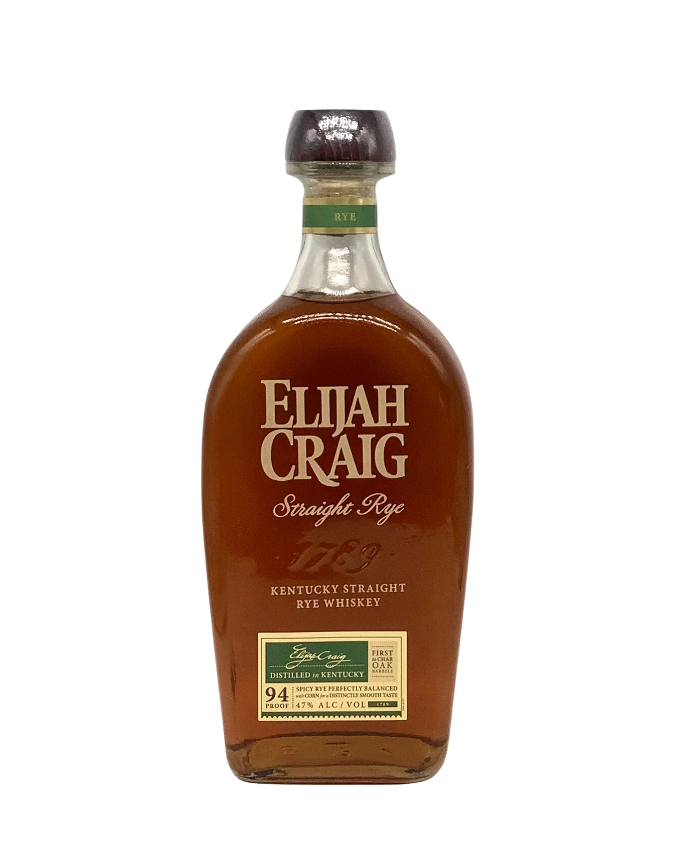 Elijah Craig Kentucky Straight Rye Whiskey 750ml