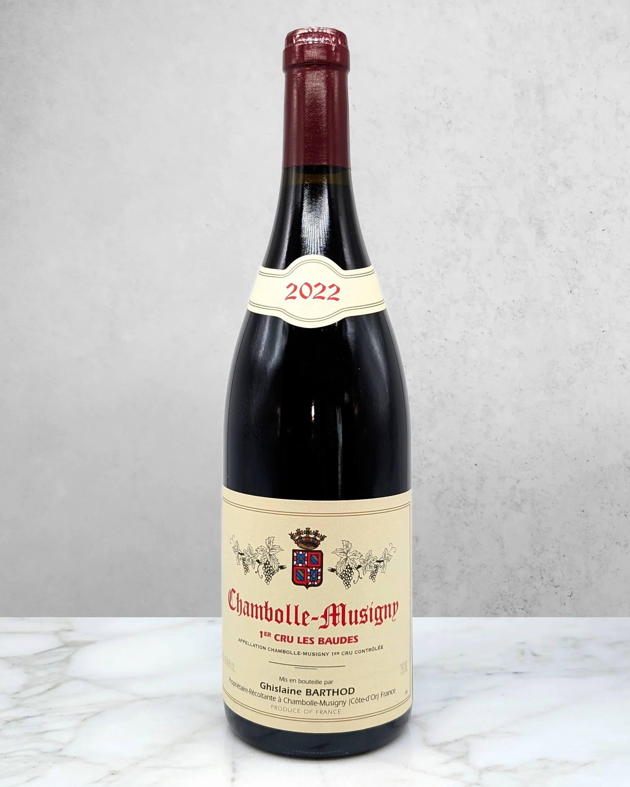 Ghislaine Barthod, Pinot Noir, Chambolle-Musigny 1er Cru Les Baudes, Côte de Nuits, Burgundy, France 2022
