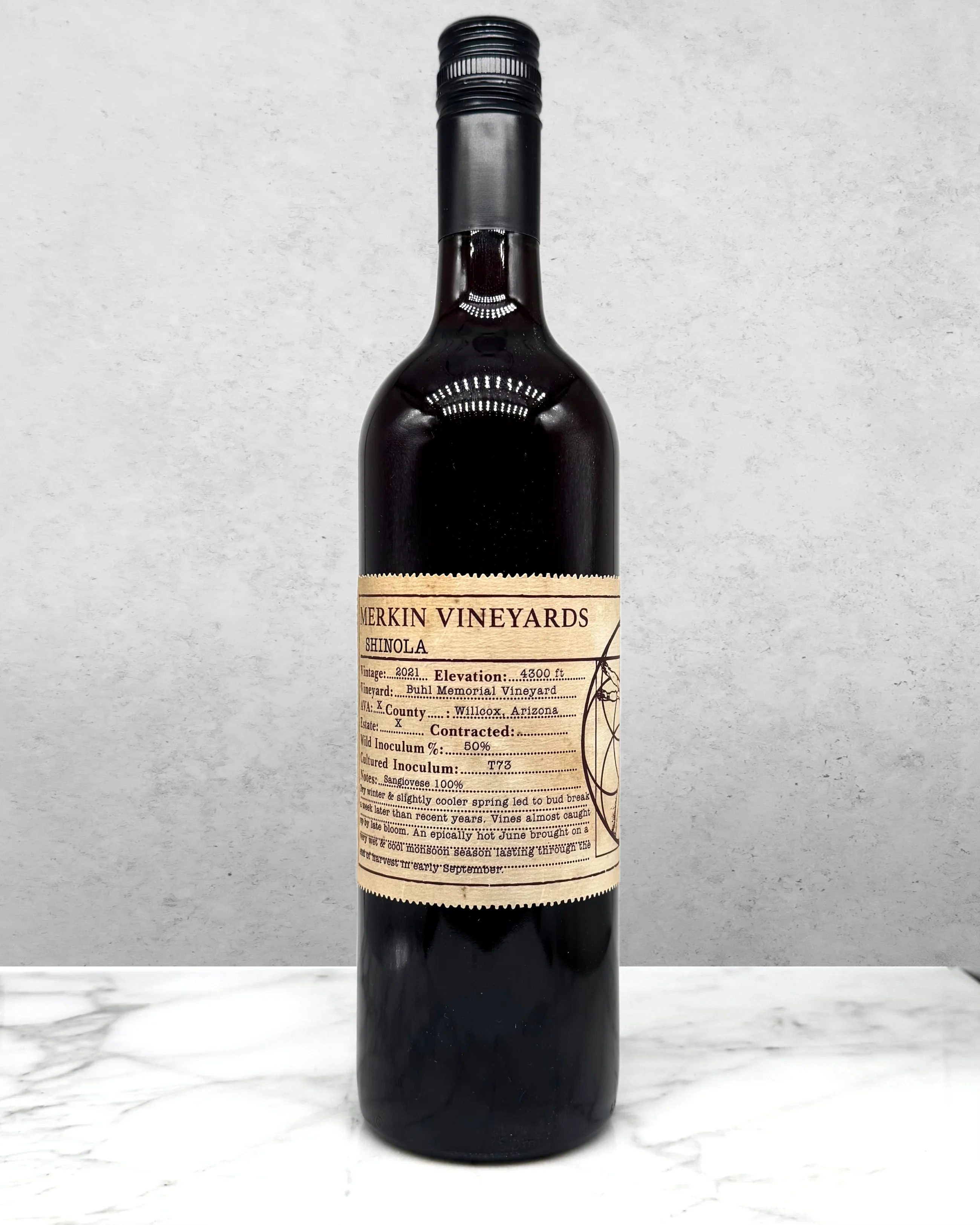 Merkin Vineyards "Shinola" Sangiovese Blend, Arizona 2021