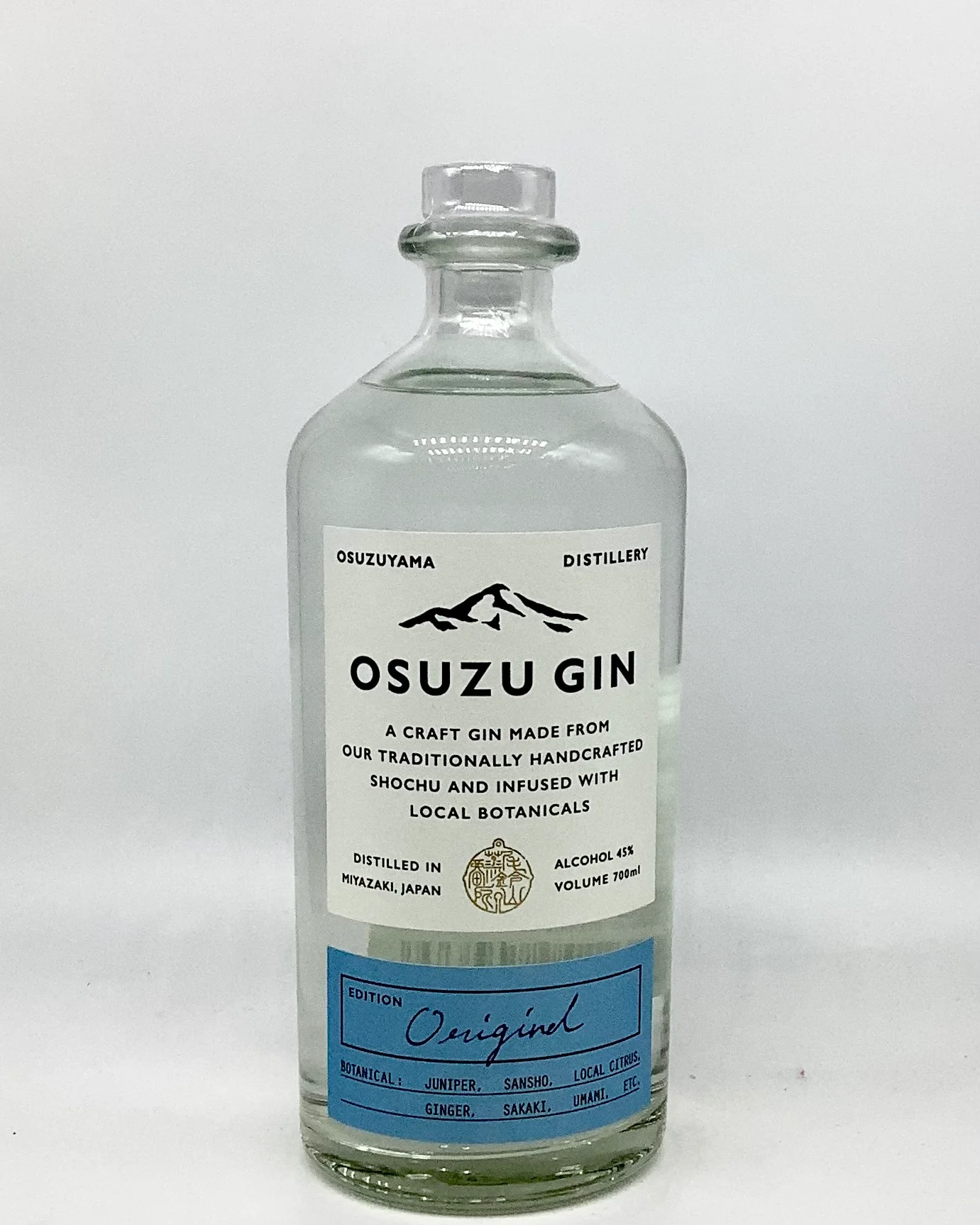 Osuzuyama Distillery "Osuzu" Gin, Miyazaki, Japan 700ml