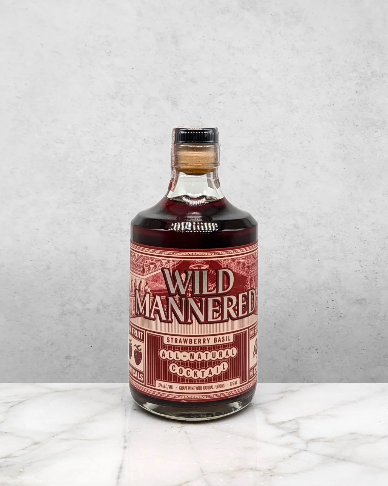 Wild Mannered Strawberry & Basil Cocktail 375ml